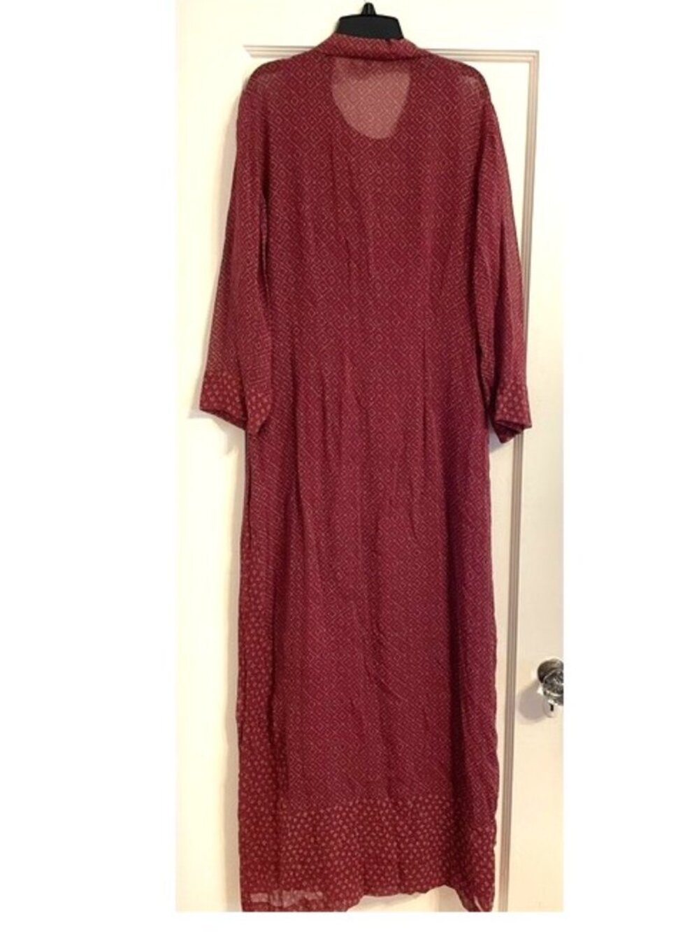 J JILL Silk Maxi Dress Tapesty Print 2pc Size 6